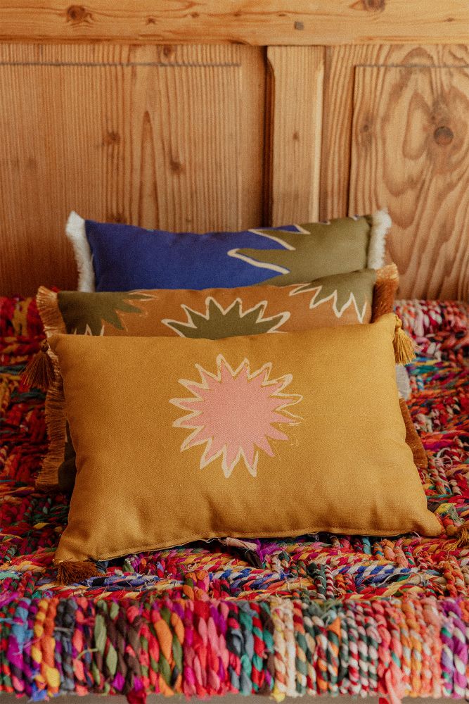 Housse de coussin Aube. Azuri Studio Solaire.