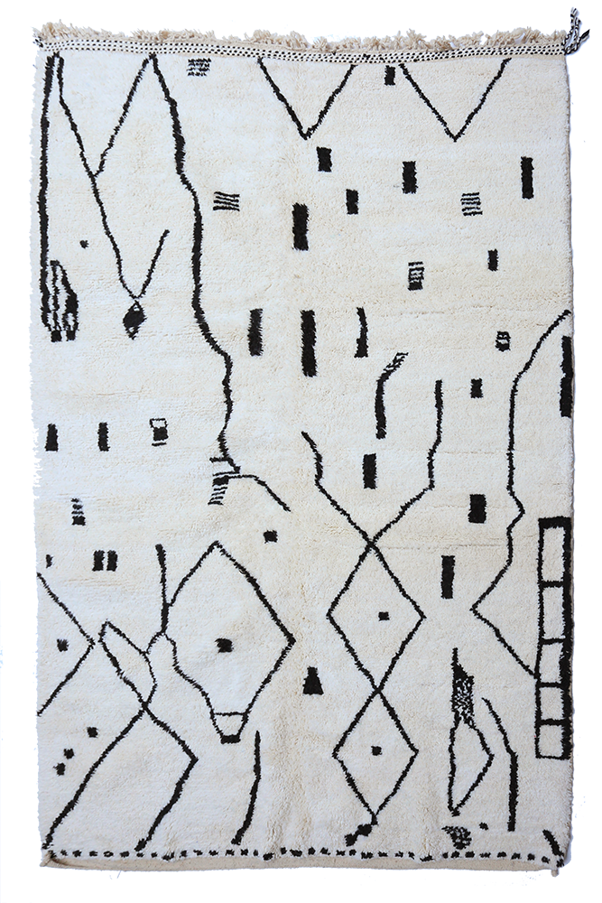 Tapis Béni Ouarain collection intemporel | 252 x 152cm