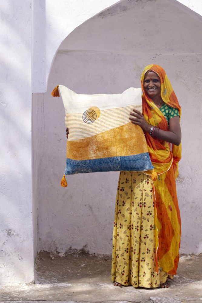 Copri cuscino. Spiral Sunset Sham. CQC LA