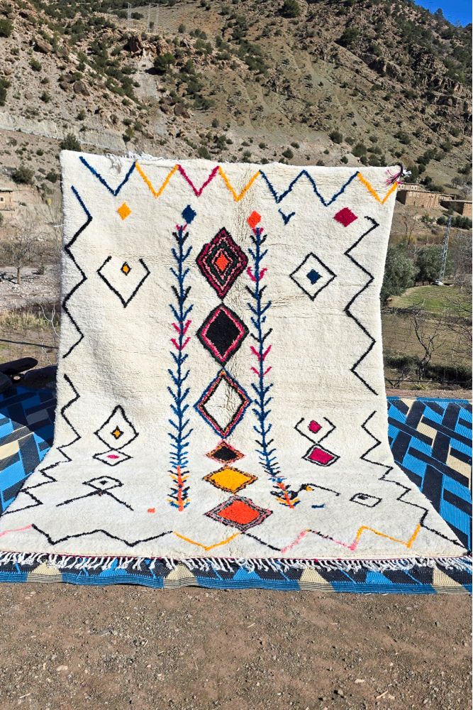 Kleurrijk Berber tapijt | XL Directe verkoop