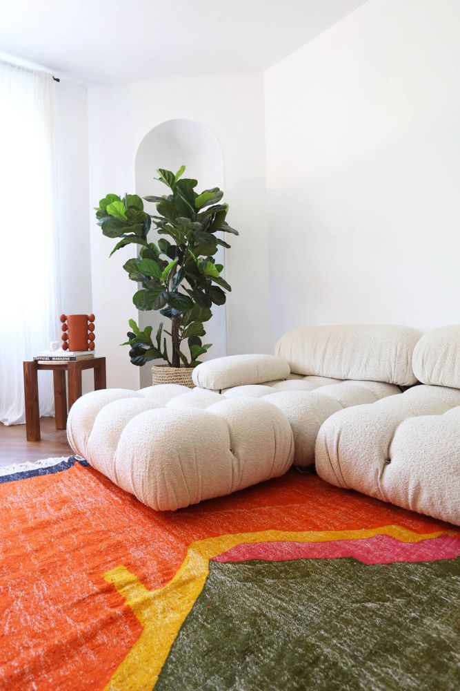 Kilim tapijt van wol | L ABSTRAIT