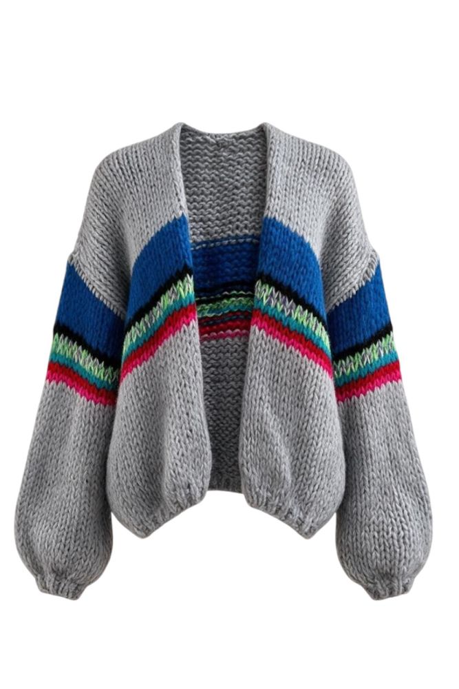Chaleco de lana gris