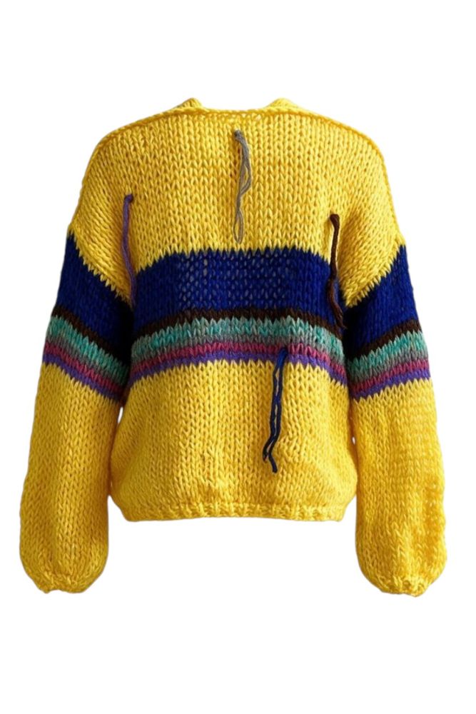 Gilet di lana giallo