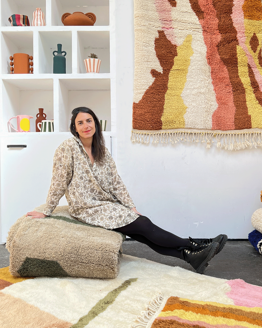 Showroom de tapis berbères artisanaux à Montreuil près de Paris